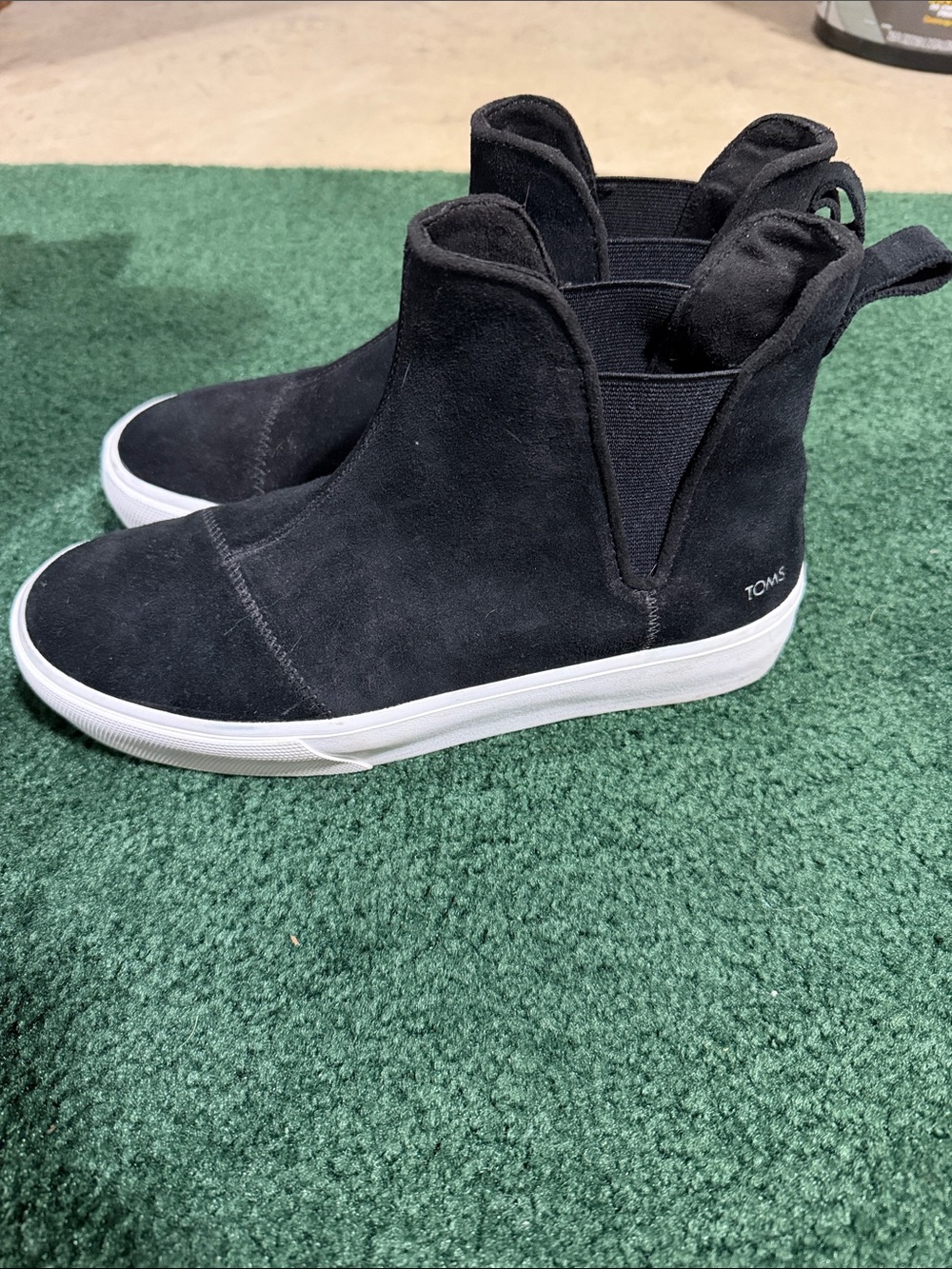 TOMS Fenix Platform Ankle Boot Suede High-Top Slip-On